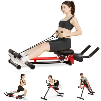 Yoleo Ab Machine for Home, 2-in-1 Adjustable Ab Trainer Machine, Foldable - color: V2.0 Rowing Machine