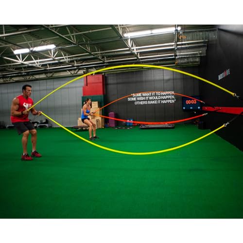 Dynamic Rubber Battle Ropes Alternative for Home and Gym | Maximize Calorie Burn | Revolutionary Fitness Equipment for Abs and Full Body Workout