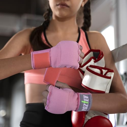 Boxing Hand Wraps for Men & Women - Boxing Quick Wraps Inner Gloves Kickboxing Handwraps for Boxing Gloves Gear Knuckle Support Elastic Wrist Straps for Training MMA Shadowboxing Muay Thai