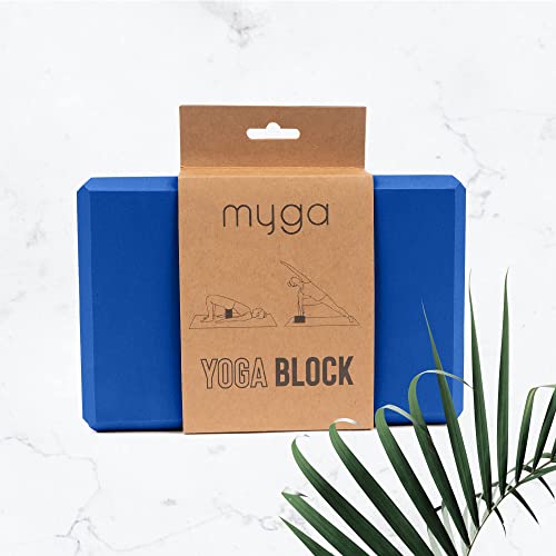 MYGA Yoga Block,Lightweight EVA Foam Yoga Brick,High Density Non-Slip Block for Yoga Poses, Pilates, Balance and Flexibility