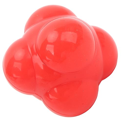 Ball, 6 Sided High Bounce Random Leap Speed Agility Training Equipment, with Durable Silicone for Baseball Soccer Basketball Hand Eye Coordination