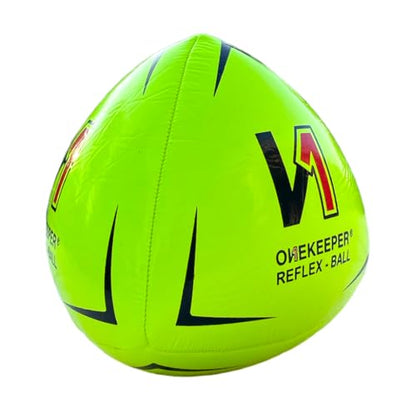 ONEKEEPER Soccer Reflex & Reaction Ball - White, Orange, Blue, Pink, and Fluo Yellow, Agility and Coordination Training for Kids and Juniors (Pump Not Included)