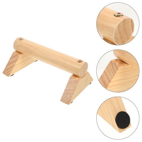 GANAZONO Push-up Handles Set with Non-slip Pads, Pine Wood Exercise Handles 21x13x8.7cm, Fitness Accessory for Home Workout and Strength Training