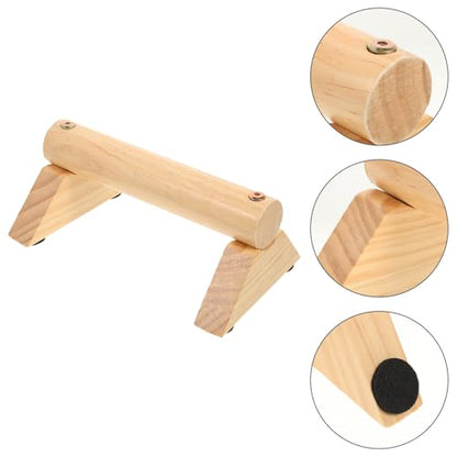 GANAZONO Push-up Handles Set with Non-slip Pads, Pine Wood Exercise Handles 21x13x8.7cm, Fitness Accessory for Home Workout and Strength Training