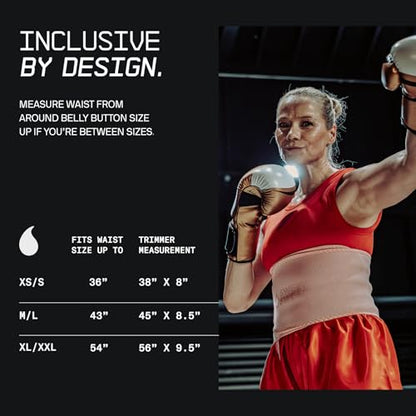 Sports Research® Sweet Sweat Waist Trimmer Pro Series - Shapewear Fitness Belt w/Adjustable Straps for a Tighter Support