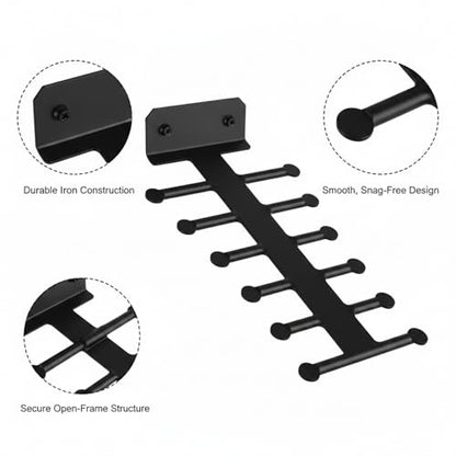 Wall-Mounted Storage Rack for Resistance Bands, Iron Open-Frame Organizer for Home Gym Accessories (1 PC)