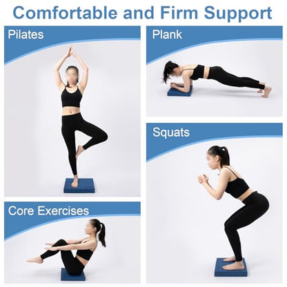 StrongTek Professional Foam Exercise Balance Pad - 15.8" x 13" x 2", High-Density TPE Foam Knee Pad, Non-Slip & Water-Resistant, for Balance Training, Physical Therapy, Yoga, and More
