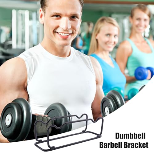 DICOSMETIC 1Pc Barbell Rack Holder Black Iron Dumbbell Brackets Small Dumbbell Holder Dumbbells Storage Rack Floor Fitness Storage Racks Weight Holders for Dumbbells Space Saving