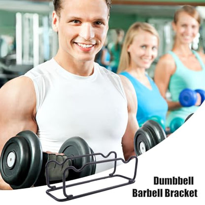 DICOSMETIC 1Pc Barbell Rack Holder Black Iron Dumbbell Brackets Small Dumbbell Holder Dumbbells Storage Rack Floor Fitness Storage Racks Weight Holders for Dumbbells Space Saving