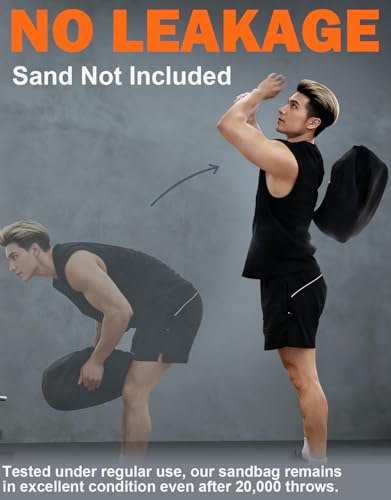 Sandbag Workout Bag,Sand Bags for Weight Training,Sandbags for Fitness,Sandbags for Weight Training,Round Sandbag,Cross-Training & Exercise, Sand Not Included