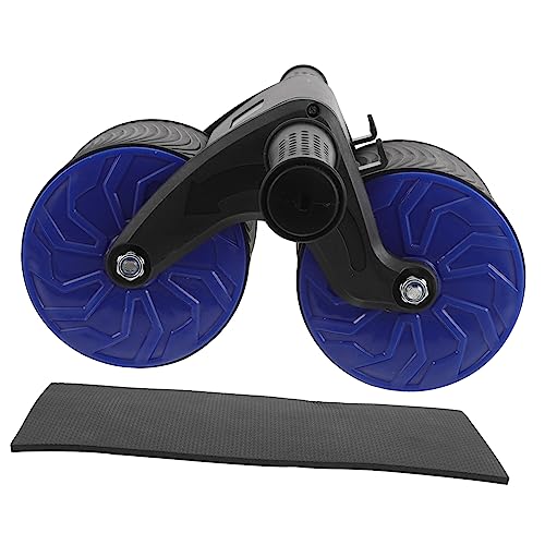 Milisten 1set Abdominal Roller Wheel Knee Pad Dual Wheel Gym Equipment for Belly Training Automatic Rebound Skid Pressure Resistant Design