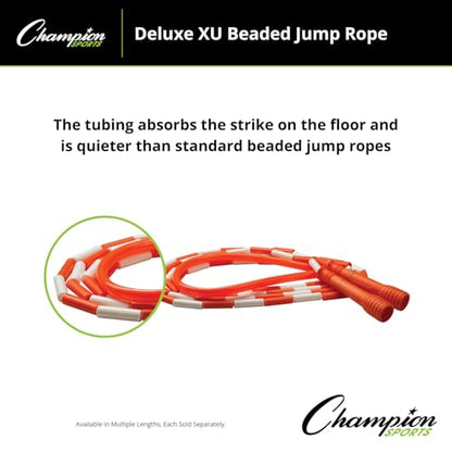 Champion Sports Deluxe XU Beaded Jump Rope - in Multiple Lengths