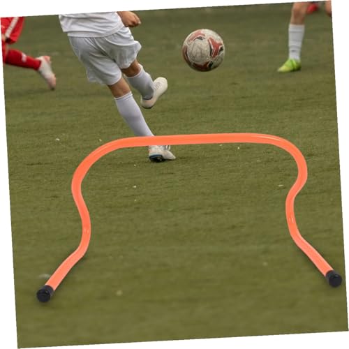 Toyvian 4pcs Plastic Speed Training Hurdles 15cm Agility Sports Hurdles for Football Soccer Track Footwork Ladder Training Equipment for Youth Outdoor Practice