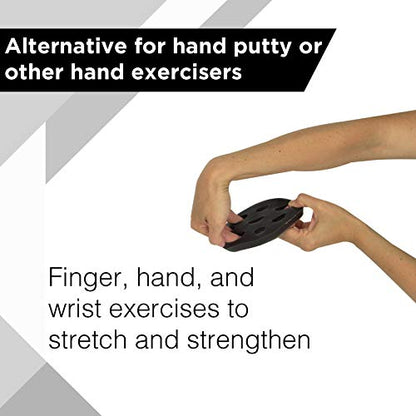 THERABAND Hand Xtrainer, Non-Latex Hand Exerciser for Progressive Hand Therapy, Strengthen Fingers, Hands and Forearms, Grip Trainer, Strengthener, Helps Relieve Joint Pain, Black, Heavy, Advanced - color: Black - Heavy, style: Xtrainer