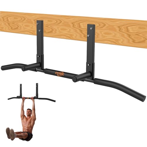 Fitarc Joist Mount Pull Up Bar, Wall Mount Pull Up Bar for Home Gym - color: Joist Mounted for 8-9ft Beams, Standard Grip