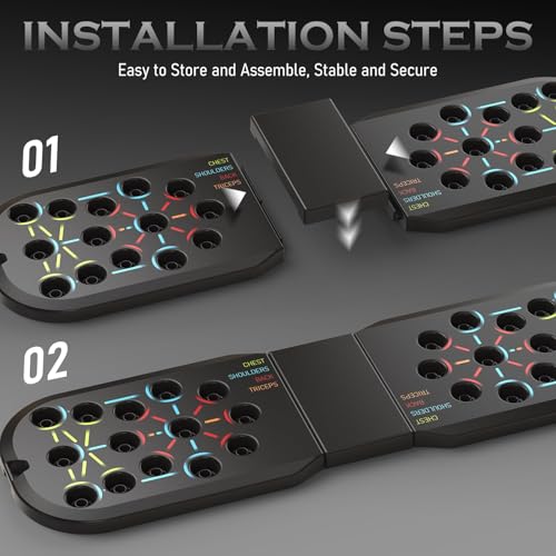 JLoibap Push Up Board Fitness, Workout Home Gym Equipment, 20 in 1 Exercise Pushup Bar Handles for Floor, Strength Training Equipment for Men