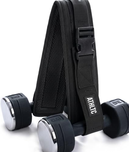 Hip Thrust Belt for Dumbbells - Adjustable Slip-Resistant Neoprene Booty Belt - Glute Belt for Hip Thrusts and Glute Bridges - Supports Kettlebells and Plates
