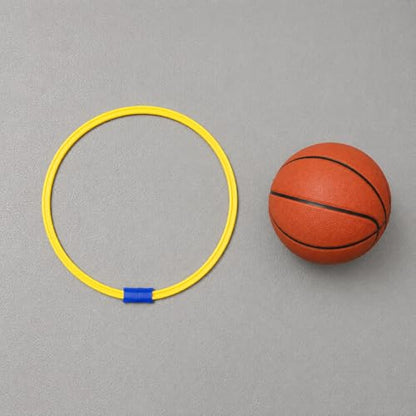 10 Round Agility Rings, 48cm Training Rings with Clips, Extra Large Speed for Agility Footwork Training, Mixed Colors Exercise Equipment