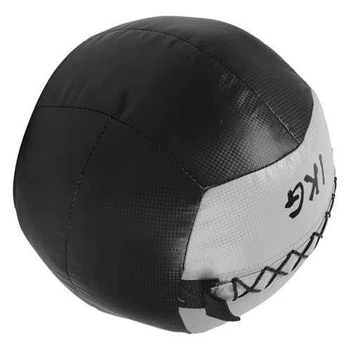Soft Balls, Weighted Wall Ball 2.2lb 1KG PU Leather Fitness Weight Ball for Strength Stretch Training