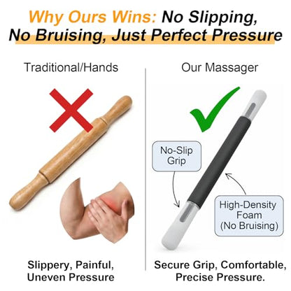 Foam Roller, Massage Roller, Muscle Roller Stick, Neck Massager for Muscles Relief, Therapy Roller Stick for Legs, Calf, Thigh, Lipo, Massage Rolling Pin, Help Sore Muscle Recovery