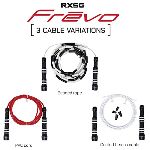 Jump Rope | RXSG Frēvo Freestyle Jump Rope, Skipping Rope for Men & Women with 2 High Speed Precision Bearings | Fitness, Training, Exercise, Cardio, Workout