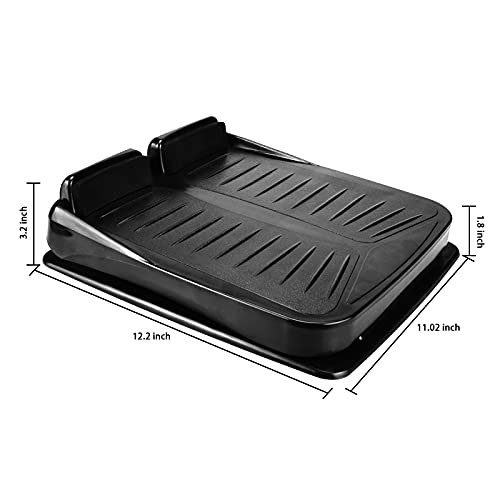 Slant Board Calf Stretcher Adjustable 4 Level Anti Slip Design Incline Board Leg Foot Balancing Fitness Pedal Wedge Stretch for Heel, Hamstring, Achilles, Leg Calves - color: Black