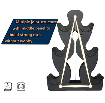 Dumbbell Storage Rack Weight Organizer Rack Only for Home Gym Weight Rack No need Assembly - size: 3 layers