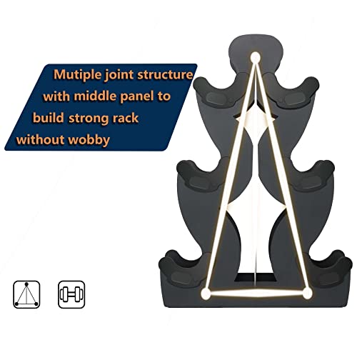 Dumbbell Storage Rack Weight Organizer Rack Only for Home Gym Weight Rack No need Assembly - size: 3 layers