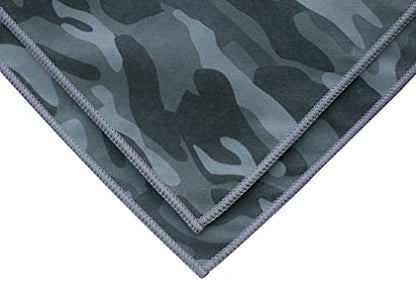 Unisex Sweat Absorbing Microfiber Handkerchiefs Quick Dry Sport Gym Towels 5 Pack - color: Moss Camo