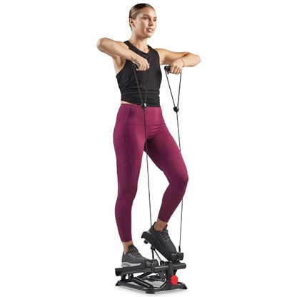 Sunny Health & Fitness Mini Stepper w/LCD Monitor & Adjustable Step Height - color: Black