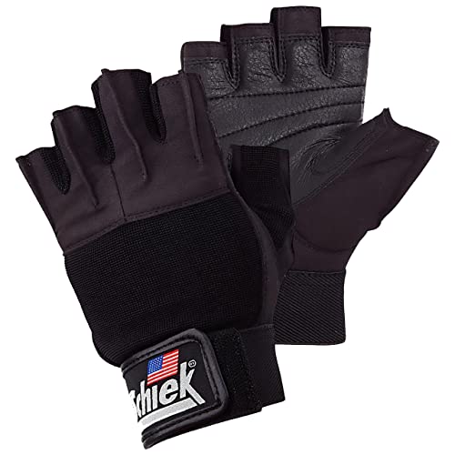 Schiek Sports 520 Women's Gloves - Fingerless Weightlifting Gloves for Women - color: Black, size: Medium
