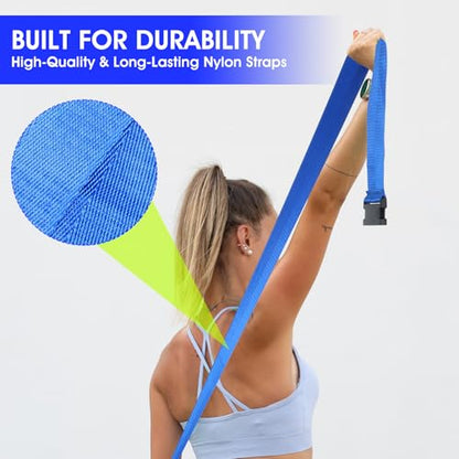 Physical Therapy Strap, Extremity Mobilization Belt, Manual Traction Strap, Adjustable Stretch Straps for Stretching Yoga Leg Shoulder Exercise