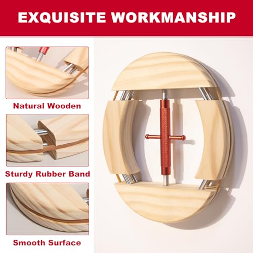 4 Way Hat Stretcher, Hat Stretcher for Fitted Hats, Heavy Duty Hats Shaper Extender w. Lever Wrench for Men All Kind of Caps - color: Red Upgraded_4way