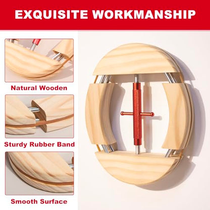 4 Way Hat Stretcher, Hat Stretcher for Fitted Hats, Heavy Duty Hats Shaper Extender w. Lever Wrench for Men All Kind of Caps - color: Red Upgraded_4way