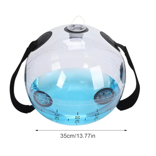 Water Weight Bag - Aqua Ball Adjustable Training Bag with Handle, Core and Balance Device for Home Gym, Aerobic Exercise, Portable Workout Equipment, Ideal for Weightlifting and Strength Training