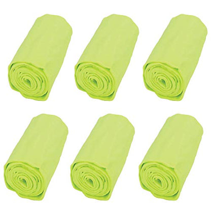 FROGG TOGGS Chilly Mini Cooling Neck Towel, 29" x 3" - color: High Vis Green: 6-pack