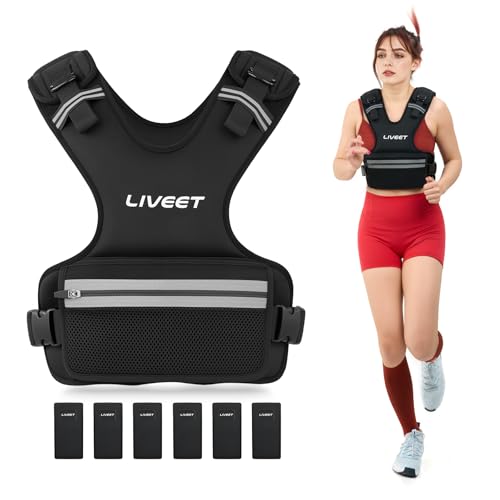 Weighted Vest, 8-14lb/9-15lb/11-20lb/20-32lb Silicone Soft Iron Adjustable Weight Vest for Women Men with 6 Removable Blocks, Shoulder & Waist Adjustable Workout Vest for Training Walking Yoga - size: 11-20lbs