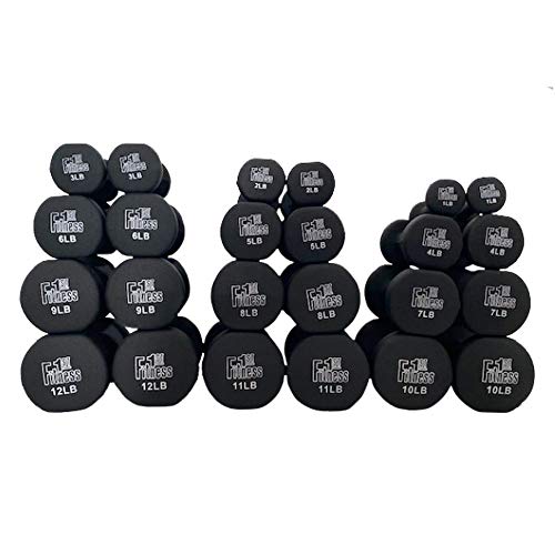 Fitness First Neoprene Dipped Dumbbells (Pairs) - size: 6 LBS