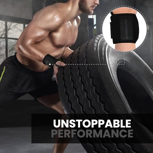 18" OG-Grade Wrist Wraps for Weightlifting – Heavy Duty Wrist Support with Thumb Loop & Lockdown Strap – Wrist Straps for Powerlifting, Bench Press & Gym Training - color: Stealth Black
