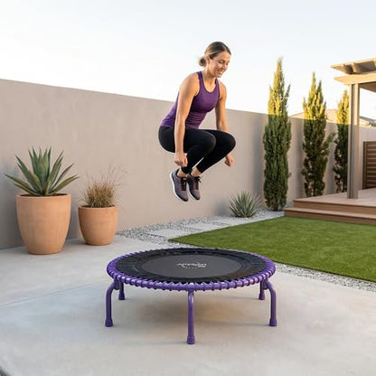 JumpSport 44" PRO Fitness Trampoline, Model 550 Exercise Rebounder, Purple