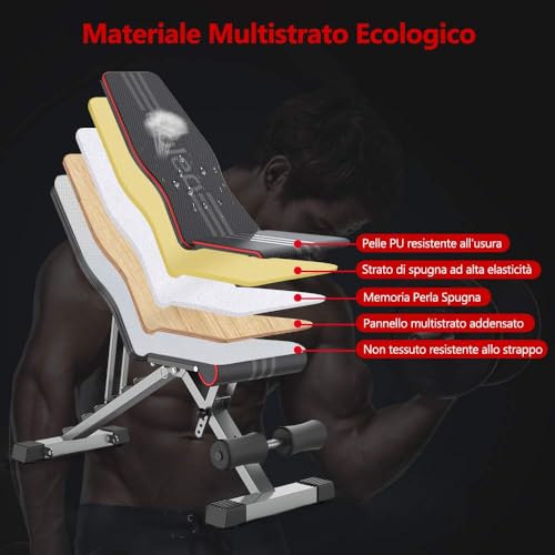 Yoleo Weight Bench | Foldable Workout Benches for Home Gym | 660lbs Bench Press for Strength Training | Home Gym Systems