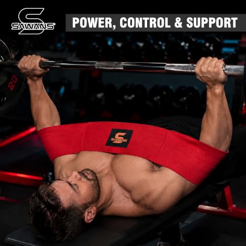 SAWANS Bench Press Sling Power Weight lifting Training Fitness Increase Strength Push Up Gym Workout - size: Large
