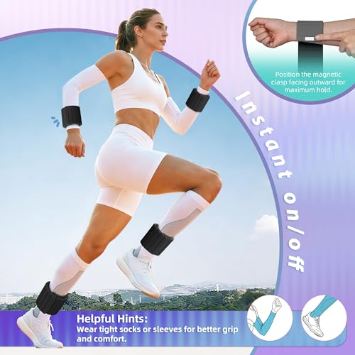 BECOJADDE Wrist Weights Ankle Weight for Women 1 Pair (1.1 lb/2.2 lb Each) - color: Black Gray, size: 4.4 Lb Pair (2.2 Lb Each)
