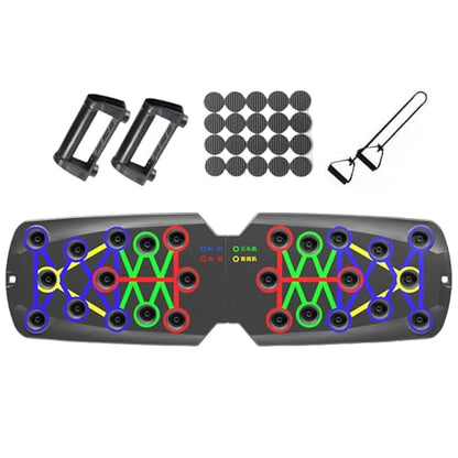 Up Boards, Pushup Stand Gym Fitness Equipment, Body Muscle Building Rack Board Foldable Press Up with Handle Multifunctional Fitness