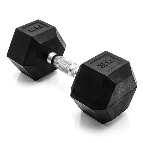 CAP Barbell Coated Hex Dumbbell Weight - Single | 10-120 lbs | Multiple Options