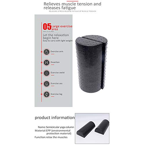 1Pair 30cm Half Round Foam Roller for Yoga Sport Balance Pad Yoga Blocks