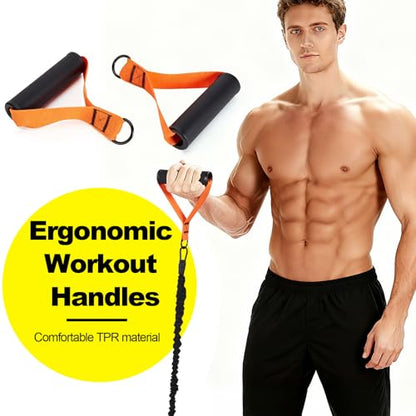 WELSPO Pull Up Assistance Bands, Adjustable Heavy Duty Resistance Band for Pull Up Bar, Pull Up Assist Bands with Feet Rest for Strength Training, Home Fitness Workout Equipment, Height Adjustable