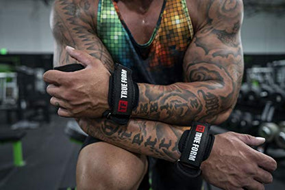 True Form Grips- (Medium, Snow Camo) Weightlifting Workout Gear Alternative Power Lifting Hook Deadlift Glove Padded Wrist Wrap Support Dumbell Bodybuilding Weight Crossfit Pull Up Slip Kettlebell