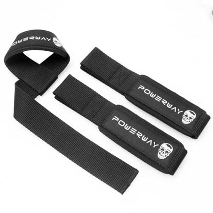 1Pair of Adjustable Gym Wrist Straps with Neoprene Padded Wrist Non-Slip Silicone for Weightlifting, Bodybuilding, Strength Breathable Design Workout Accessories Flexible Wristbands(Black)
