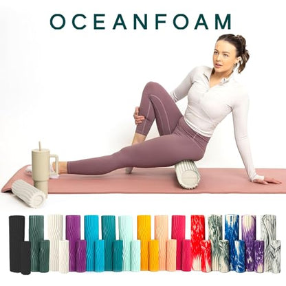Oceanfoam Ripple Roller - Small Foam Roller for Physical Therapy (Natural) - color: Natural